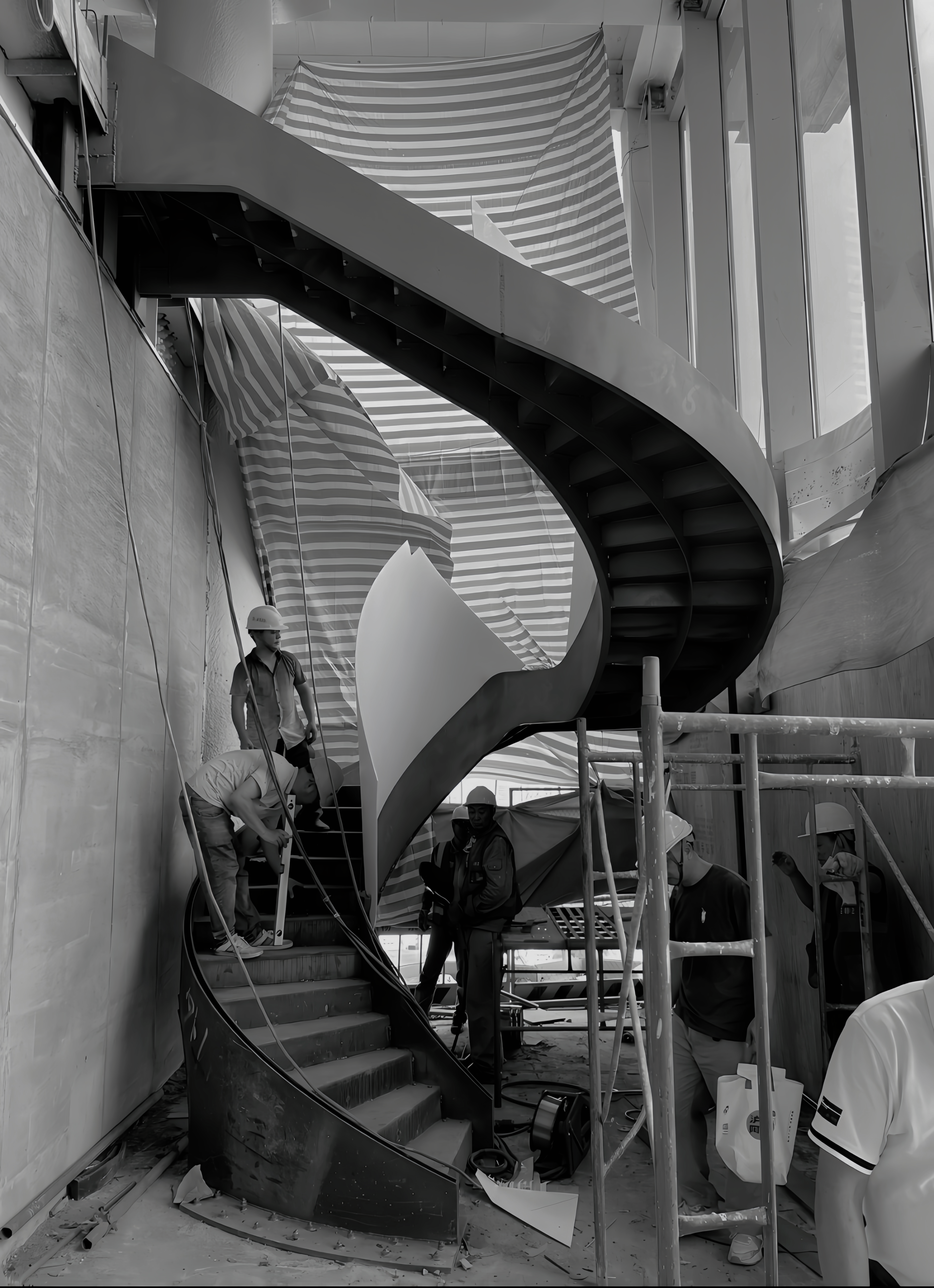 Sophia Group custom spiral staircase project
