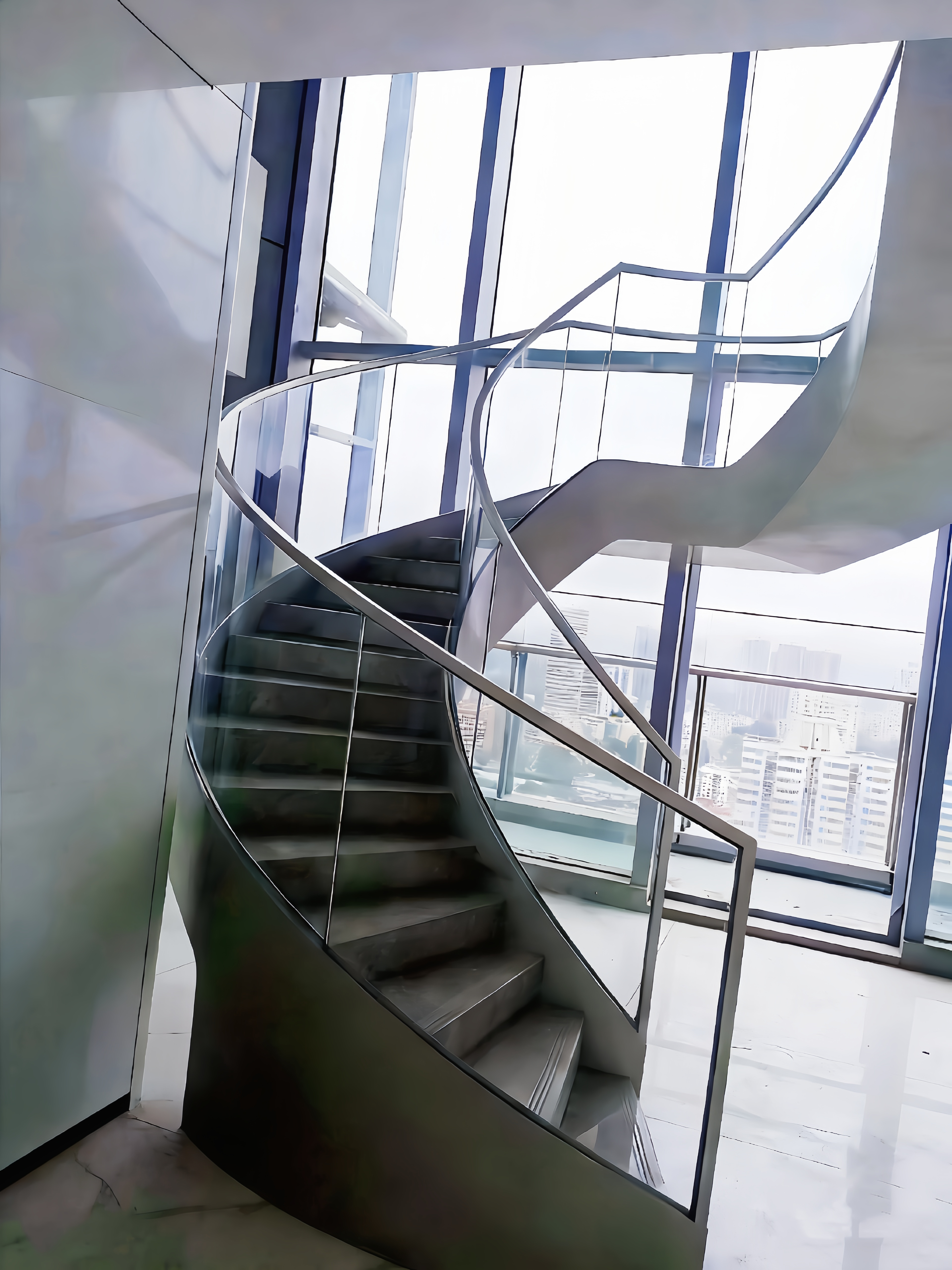 Special spiral staircase structure detail